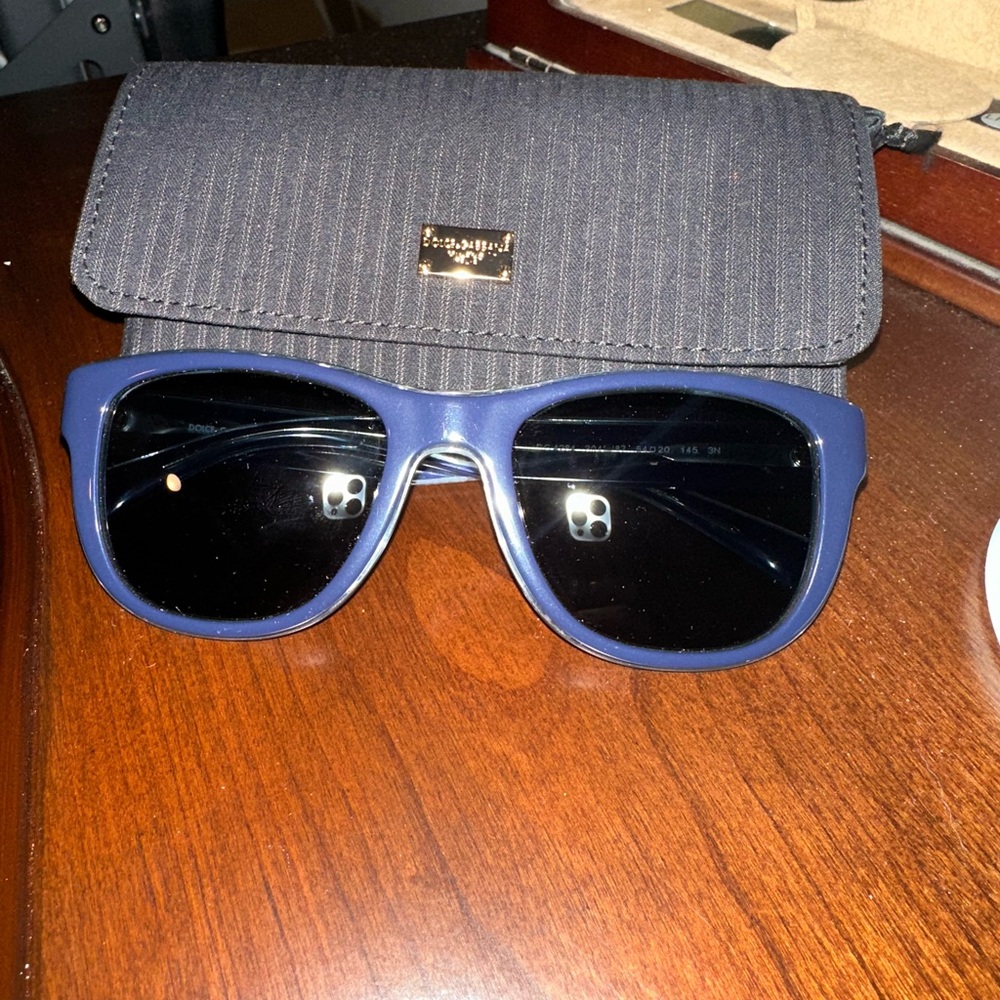 Dolce & Gabbana Blue and Black Sunglasses